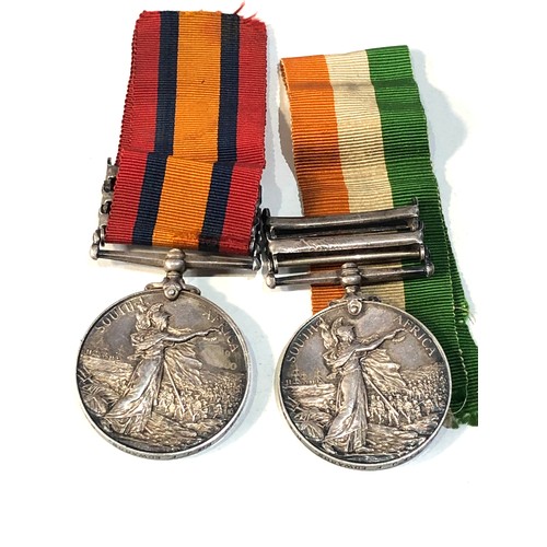 498 - Boer war medal pair to 13780 pte f Edwards R.A.M.C