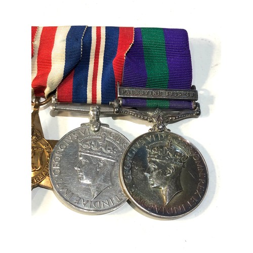 501 - ww2 medal group includes Palestine medal has been erased