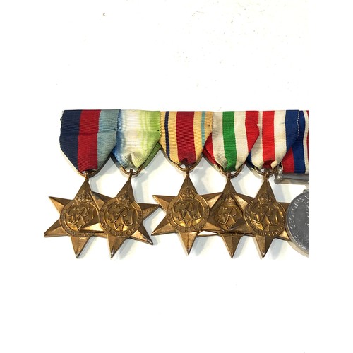 501 - ww2 medal group includes Palestine medal has been erased