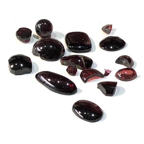 370 - 94ct of loose garnet full and part gems