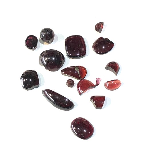 370 - 94ct of loose garnet full and part gems