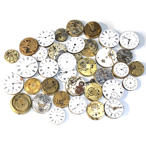 106 - Collection of antique pocket watch parts and spares