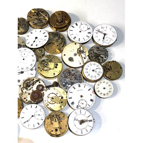 106 - Collection of antique pocket watch parts and spares