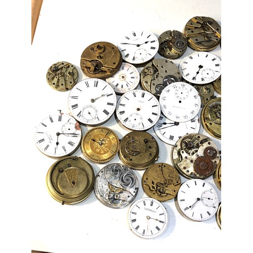 106 - Collection of antique pocket watch parts and spares