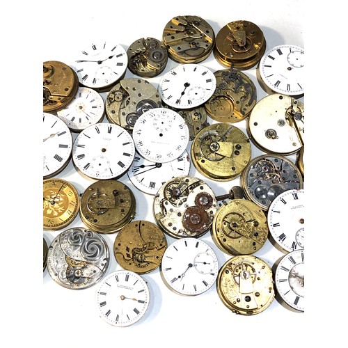 106 - Collection of antique pocket watch parts and spares