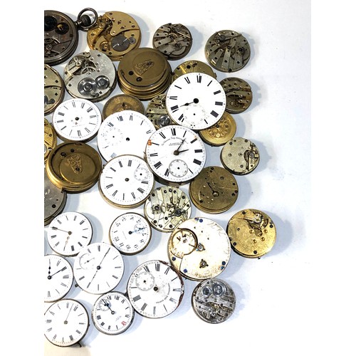 107 - Collection of antique pocket watch parts and spares