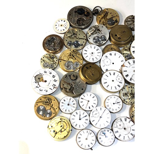 107 - Collection of antique pocket watch parts and spares