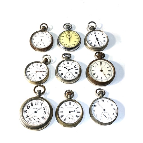 108 - 9 antique / vintage pocket watches parts spares or repair