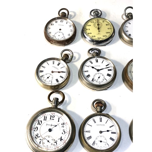 108 - 9 antique / vintage pocket watches parts spares or repair