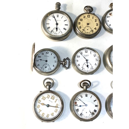 109 - 9 antique / vintage pocket watches parts spares or repair