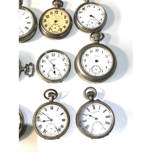 109 - 9 antique / vintage pocket watches parts spares or repair