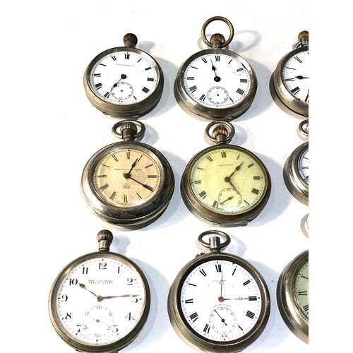 110 - 9 antique / vintage pocket watches parts spares or repair