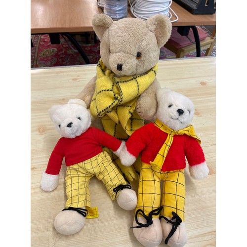 532 - Selection Rupert bear vintage teddies