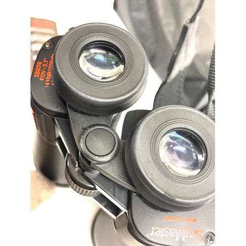 534 - Pair of Celestron sky master binoculars in case