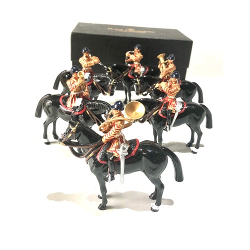 518 - Britains Set of 6  Lifeguards Mounted Band Set