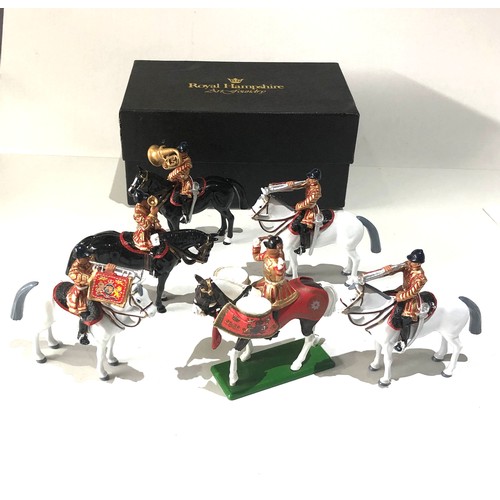 519 - Britains Set of 6  Lifeguards Mounted Band Set