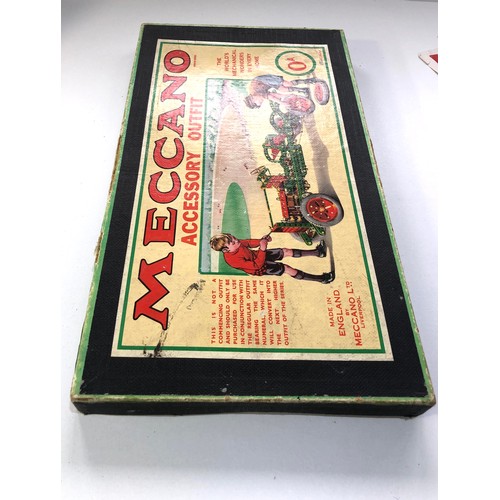 530 - Early Meccano accessory outfit Oa box in good condition please see images for details