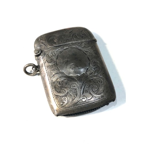18 - Antique silver vesta / match striker agge related marks and dents as shown