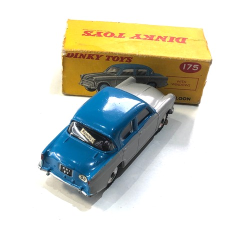 535 - Dinky Toys No175 Hillman Minx Saloon  in original box  flaps missing  car in good near mint conditio... 