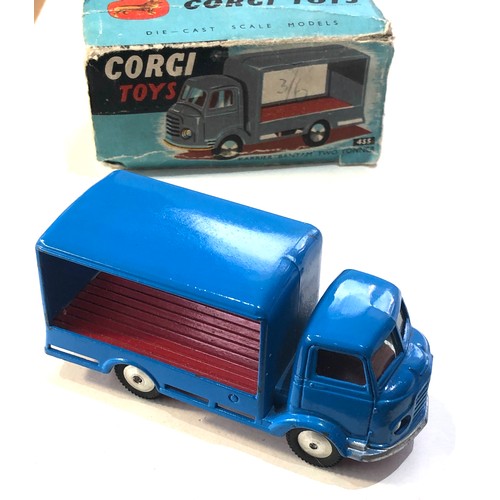 536 - Corgi 455 Karrier Bantam two tonner in original box  poor condition flaps missing  van in good near ... 