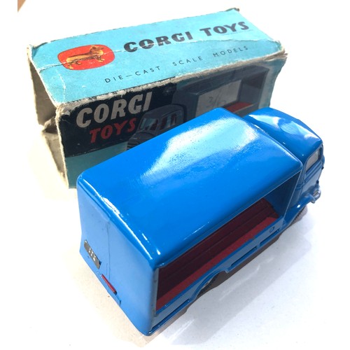 536 - Corgi 455 Karrier Bantam two tonner in original box  poor condition flaps missing  van in good near ... 