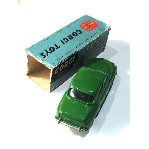 538 - Corgi 204M mechanical Rover 90 saloon in original box  poor condition flaps missing  in good used co... 