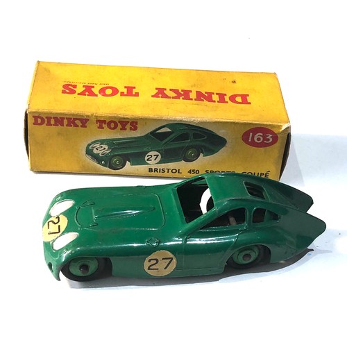 542 - Dinky toys 163 Bristol 450 sports coupe  in original box good condition car in good condition as sho... 