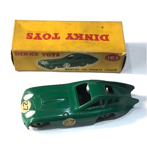 542 - Dinky toys 163 Bristol 450 sports coupe  in original box good condition car in good condition as sho... 