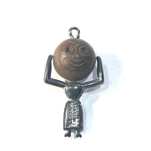 113 - Rare silver touchwood  charm measures approx 2.5cm drop