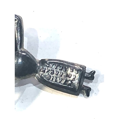 113 - Rare silver touchwood  charm measures approx 2.5cm drop