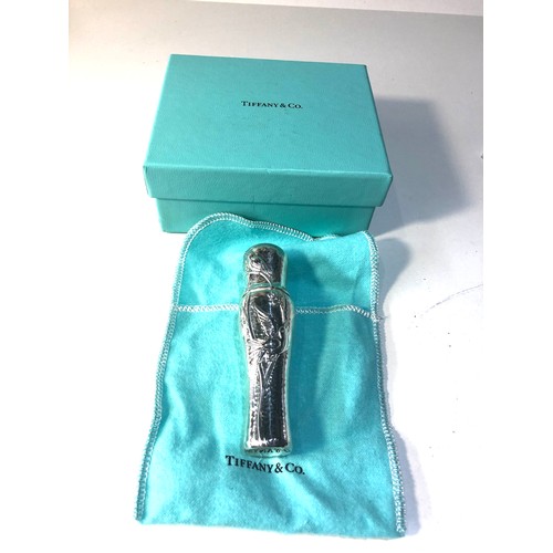 28 - Tiffany & Co 925 Sterling silver perfume spray dispenser original box and bag measures approx 10cm h... 