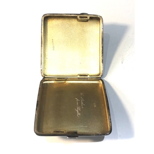 40 - Antique silver engine turned cigarette case weight 112g
