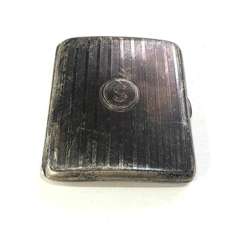 26 - Silver cigarette case weight 103g