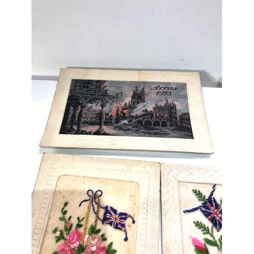 495 - 13 ww1 postcards includes edith cavell and arras 1915 silk postcards