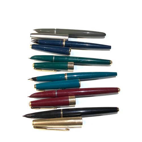 511 - 6 vintage Parker fountain pens