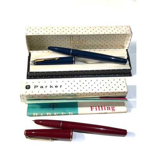 512 - 2 boxed vintage parker fountain pens