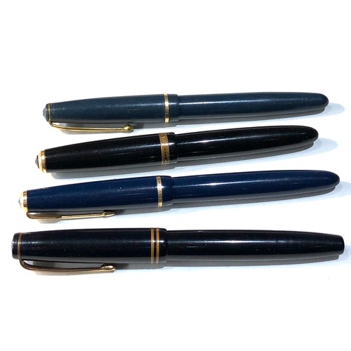 513 - 4 vintage 14ct gold nib Parker fountain pens