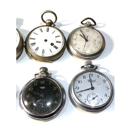 435 - 8 vintage pocket watches spares or repair