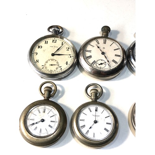 436 - 8 vintage pocket watches spares or repair