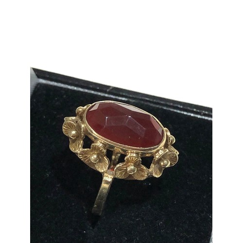 268 - Antique 14ct gold stone set  ring weight 3.7g