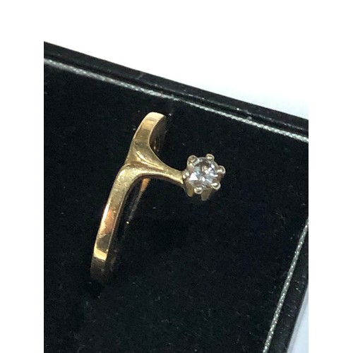 248 - 14ct gold diamond ring weight 3.3g