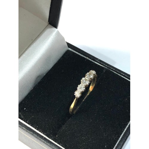 205 - 18ct gold diamond ring 1.7g