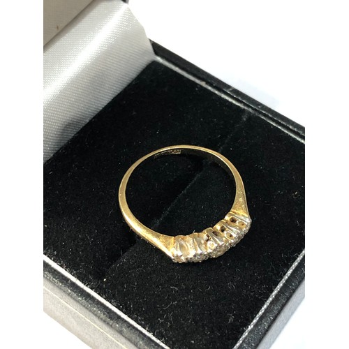 205 - 18ct gold diamond ring 1.7g