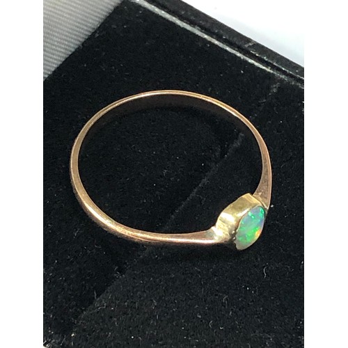 148 - Antique 9ct gold opal ring