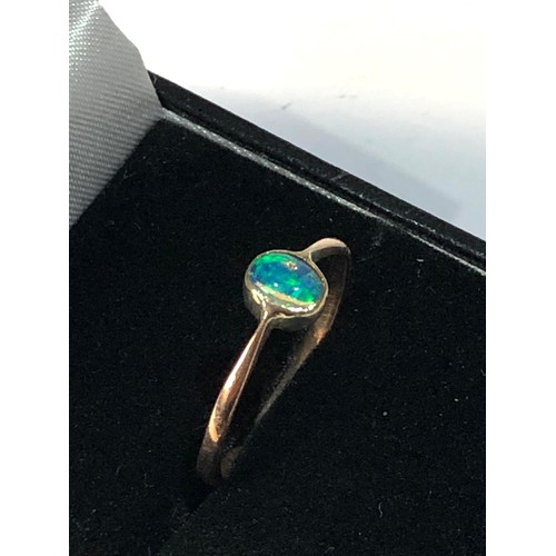 148 - Antique 9ct gold opal ring