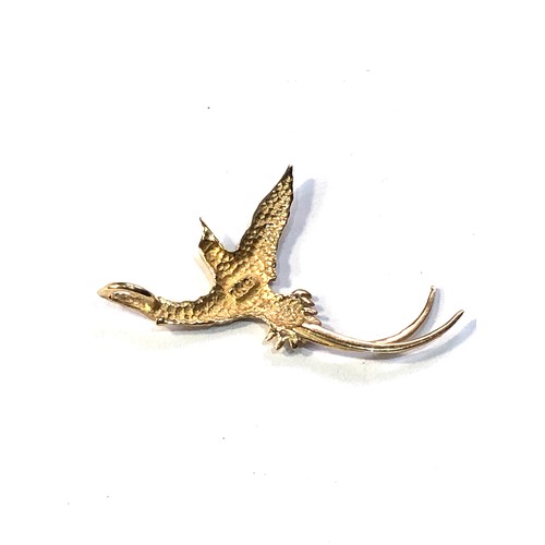 201 - 9ct gold pheonix pendant 1.5g