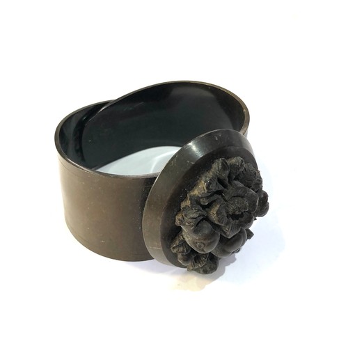 422 - Bog oak hand carved victorian bangle