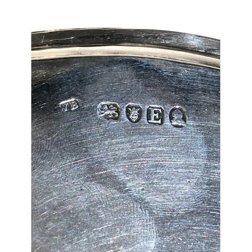 37 - Georgian silver letter tray London silver hallmarks weight 109g