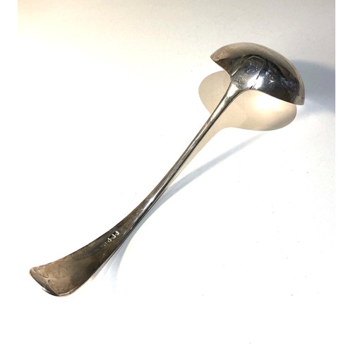 51 - Silver soup ladle by mappin & webb measures approx 28cm long weight 190g