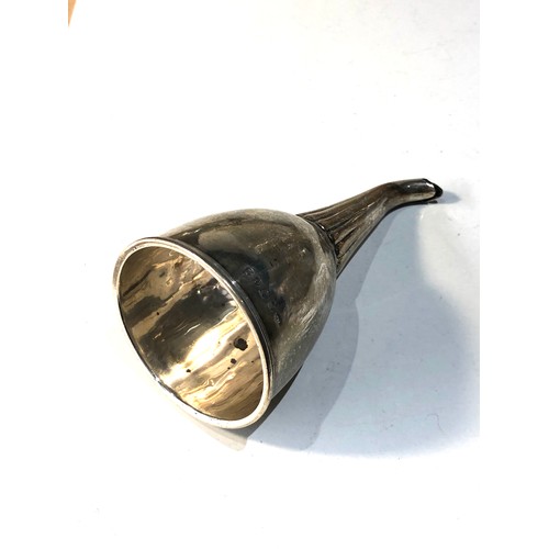 21 - Georgian silver wine funnel